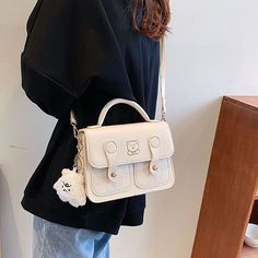 Specification:Material: PU leatherSize: 20*15*7 cm Color: Black,White,Khaki,BrownStraps: 1Usage: Shoulder Bag, Handbag 、[23y 8m 29d] Square Satchel With Mobile Phone Bag For School, Square School Satchel With Mobile Phone Bag, School Satchel With Phone Pocket, Cute Rectangular Leather Bag, School Satchel Phone Bag With Detachable Strap, School Phone Satchel With Detachable Strap, Cute Leather Rectangular Shoulder Bag, Cute Rectangular Leather Shoulder Bag, Rectangular Satchel With Mobile Phone Bag For School