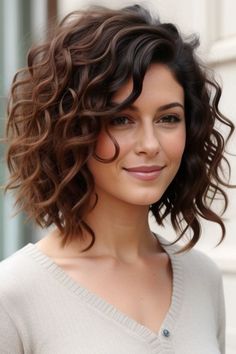 Bob Hairstyles For Curly Hair, Curly Hair Styles For Short Hair, Chin Length Curly Hair, Chin Length Hairstyles, Curly Hair For Women, Short Haircuts For Curly Hair, Shoulder Length Curly Hair, Hairstyle Curly