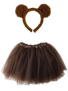 Brown Bear Costume - Complete Kids Costume Set with Tutu and Headband - Sydney So Sweet Brown Bear Costume Diy, Bear Costume Womens, Brown Bear Costume, Carnaval Outfits, Bear Halloween Costume, Halloween Tutu Costumes, Aesthetic Male Outfits, Teddy Bear Costume