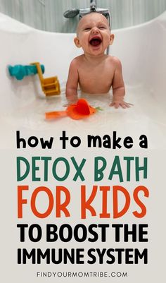 Sick Remedies For Kids, Detox Bath For Kids, Old Remedies, Sick Baby Remedies, Detox For Kids, Sick Toddler, Detox Bath Recipe, Detox Baths, Baby Remedies