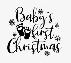 baby's first christmas svg cut file for cricut and silhouettes