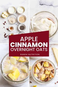 apple cinnamon overnight oats are the perfect breakfast to start your day off right now