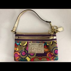 Colorful Coach Printed Bag Never Used Great Condition Mini Bag Coach Bags With Zipper Pouch, Coach Bags With Zipper Pouch For Everyday, Coach Bag With Zipper Pouch For Everyday Use, Coach Travel Bag With Zipper Pouch, Multicolor Coach Bag For Travel, Multicolor Coach Shoulder Bag For Everyday Use, Coach Multicolor Shoulder Bag For Everyday, Trendy Multicolor Coach Shoulder Bag, Coach Multicolor Everyday Bag