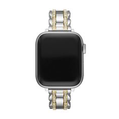 Kate Spade New York Apple Watch 38/40mm Two-Tone Scalloped Pace Stainless Steel Bracelet Adjustable Leather Apple Watch Band, Trendy Bracelet Strap Apple Watch Band, Trendy Adjustable Apple Watch Band, Apple Watch 3, Apple Watch 38mm, Lips Print, Surfs Up, Silicon Bands, Apple Watch Series