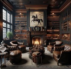 Ralph Lauren Mountain Home, Ralph Lauren Lodge Style, Ralph Lauren Aesthetic Living Room, Ralph Lauren Study, Ralph Lauren Lodge, Speakeasy Library, Ralph Lauren Living Room Inspiration, Ralph Lauren Home Aesthetic, Common Room Aesthetic