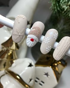 Xmas Nail Art, Cute Christmas Nails, Christmas Nail Art Designs, Inspired By