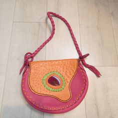 Find Maia Pink Orange Green Genuine Leather Shoulder Bag on eBay in the category Clothing, Shoes & Accessories>Women>Women's Bags & Handbags. Pink Bags With Leather Lining For Daily Use, Leather Satchel Fashion Accessory Bag, Pink Leather-lined Satchel Bag, Leather Crossbody Bags As Fashion Accessory, Vintage Pink Leather Shoulder Bag, Pink Leather Bags With Leather Lining, Pink Leather Shoulder Bag With Leather Lining, Pink Satchel Shoulder Bag With Leather Lining, Pink Leather-lined Satchel Shoulder Bag