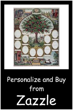 a poster with the words personalize and buy from zazzle