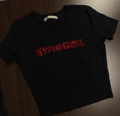 Stargirl Shirt, The Weeknd Clothes, Rhinestone Clothes, Logo Handmade, Cool Fits, Red Top, The Weeknd, Casual Style Outfits, Fashion Killa