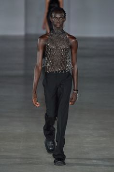 Ludovic De Saint Sernin, Low Waist Pants, Gender Fluid Fashion, Nct Johnny, Oversized Shirt Dress, Fashion Corner, Fall 2022, Fashion Design Clothes, Fashion Show Collection