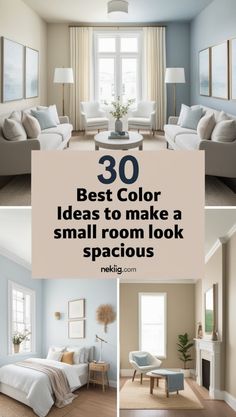 the best color ideas to make a small room look spacious in your home