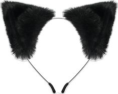 Adjustable Ears Costume Accessories For Party, Adjustable Ears Costume Accessories For Costume Party, Adjustable Costume Accessories With Ears For Costume Party, Adjustable Ears Headband For Costume Party, Novelty Cat Ears Hair Accessories, Gothic Black Costume Accessories With Ears, Novelty Cat Ears Hair Accessories For Parties, Black Cat Design Costume Accessories For Cosplay, Party Novelty Cat Ears Hair Accessories