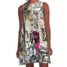 Loose-fit, mid-length sleeveless dress with silky handfeel. Printed on both sides. Machine washable. Size range XS-2XL. Punk Rock Music Flyers Collage design for Punks and Punk Rock Music Bands Lovers. Find this Cool and Unique design available in T Shirt, Tote Bag, Hoodie, Tank and more Apparel. Home Decor Stuff like: Poster, Canvas Print, Throw Pillows, Floor Pillow, Duvet Cover, Throw Blanket, Shower Curtain, Comforter, Wall Tapestry and more. Also Phone Case, Laptop Case, Sticker etc. Best G Short Sleeve Dresses For Alternative Fashion In Summer, Fitted Sleeveless Mini Dress For Concert, Retro Sleeveless Dress With Graphic Print, Sleeveless Spring Concert Dresses, Sleeveless Spring Dresses For Concert, Edgy Graphic Print Summer Dresses, Punk Style Sleeveless Mini Dress For Concert, Edgy Summer Dresses With Graphic Print, Spring Punk Sleeveless Mini Dress