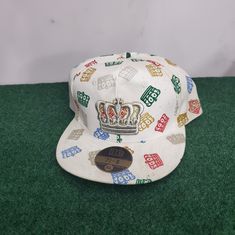 New, Old Stock, Sitting Collecting Dust. White Hip Hop Hat For Streetwear, White Hip Hop Fitted Baseball Cap, White Adjustable Fitted Hat For Hip Hop, White Fitted Cap For Streetwear, White Cotton Fitted Hat With Flat Brim, White Cotton Flat Brim Fitted Hat, White Casual Baseball Cap With Flat Brim, White Cap For Streetwear, White Hats For Spring Streetwear