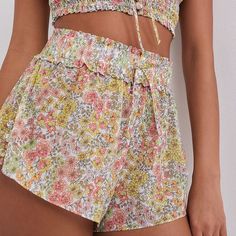 Questions? Leave A Comment Below! For Love & Lemons Esme Short, Size Medium. Adorable Flower Print. 100% Cotton, Semi Sheer. Fabric Covered Button Detail On The Side Of Each Leg. Brand New With All Tags, Perfect Condition. Summer Floral Pajama Shorts For Daywear, Multicolor Summer Bottoms For Daywear, Yellow Short Pajama Shorts For Spring, Yellow Pajama Shorts For Spring, Yellow Summer Pajama Shorts, Multicolor Pajama Shorts For Spring, Yellow Summer Beach Pajama Shorts, Yellow Pajama Shorts For Summer Beach, Yellow Pajama Shorts For Summer Vacation