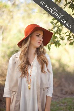 Rebecca Rust Wide Brim Safari Hat >>> FLASH SALE PRICE: $18 Our Girl, Floppy Hat