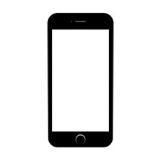 a black and white photo of an iphone with a blank screen on the front side