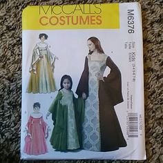 the sewing pattern for misses and capes is shown on the cover of this book