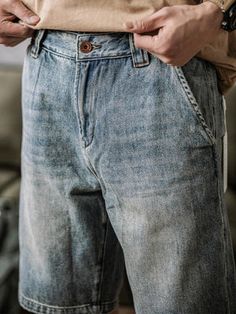 Designed for skaters, streetwear enthusiasts, and dads alike,  They’re a super relaxed, loose-fit style cut with a low crotch from durable and heavyweight denim. Designed to stand the test of time Loose Denim Shorts, The Test, Fit Style, Fitness Fashion, Denim Jeans, Denim Shorts, Loose Fitting, Street Wear, Pants