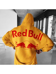 Men Youth Sweatshirt, OversizedEnergy Drink Print Hoodie Crew Neck Outerwear With Kangaroo Pocket, Casual Long Sleeve Hoodie For Sports Events, Sports Hoodie With Pockets And Crew Neck, Sports Hoodie With Ribbed Cuffs, Casual Hooded Sweats With Graphic Print, Casual Hooded Sweatshirt For Sports Events, Sports Crew Neck Sweatshirt With Kangaroo Pocket, Casual Hoodie With Graphic Print And Drop Shoulder, Hip Hop Style Long Sleeve Sweatshirt With Kangaroo Pocket