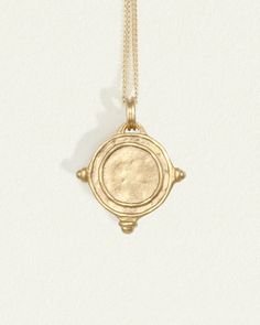 Petra Coin Necklace Solid Gold – Temple of the Sun US Ancient Aesthetic, Ancient Jewellery, Byron Bay Australia, Coin Pendant Necklace, Wood Jewelry Box, Solid Gold Earrings, Coin Jewelry, Handcrafted Necklace, Solid Gold Jewelry