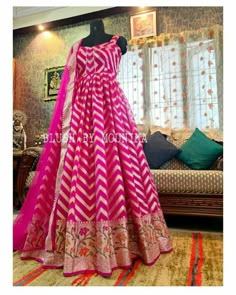 Long Gown Design, Lehenga Designs Simple, Anarkali Dress Pattern, Designer Gown, Long Dress Design, Half Saree Designs, Indian Gowns Dresses, Traditional Indian Outfits