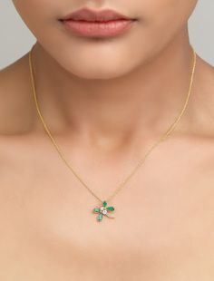 Swirl and fly around with this glimmering Dragonfly pendant strung delicately on the adjustable gold necklace. Emerald Pendant Necklace Unique, Siren Necklace, Plant Foliage, Emerald Pendant Necklace, Emerald Necklace Pendant, Green Mountains, Delicate Pendant, Dragonfly Pendant, Colombian Emeralds