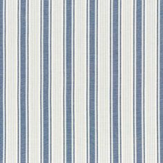 a blue and white striped fabric