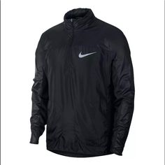 Nike Repel 1/2 Zip Hooded Running Jacket Packable Aj7800-010 Men’s Size S Nwt Nike Functional Track Jacket For Light Sports, Black Hooded Outerwear For Running, Nike Functional Waterproof Windbreaker, Nike Waterproof Functional Windbreaker, Nike Technical Windbreaker For Outdoor, Nike Functional Outerwear For Hiking, Windproof Hooded Outerwear For Running, Nike Windproof Windbreaker For Outdoor Activities, Nike Functional Windbreaker For Sports