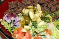 Big Mac In A Bowl, Dill Pickle Spears, Burger In A Bowl, Pickle Spears, Ideal Protein Diet, Ideal Protein Recipes, Walden Farms, Resep Diet, Ideal Protein