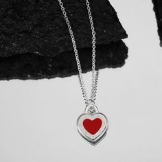 *Condition: Brand New *Color: Platinum *Metal: 925 Sterling Silver I Do Not Claim It To Be Of Any Specific Brand. Please Bid Responsibly. Red Sterling Silver Heart Pendant Jewelry, Red Sterling Silver Necklace With Heart Pendant, Red Heart-shaped Sterling Silver Necklace, Red Sterling Silver Heart Pendant Necklace, Red Heart Pendant Necklace In Sterling Silver, Red Sterling Silver Heart Charm Necklace, Red Sterling Silver Heart Necklace As Gift, Sterling Silver Red Heart Necklace, Red Sterling Silver Necklace With Silver Chain