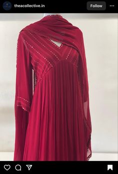 Red Churidar, Kurta Ideas, Minimal Traditional, Alia Cut, Luxury Tops, Lehenga Saree Design, Gown Party Wear