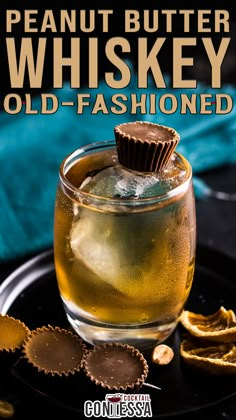 Peanut Whiskey Drinks, Old Fashioned Drink Recipes, Whiskey Old Fashioned Recipes, Peanut Butter Whisky Cocktails, Peanut Butter Old Fashioned Cocktail, Pb Whiskey Drinks, Chocolate Whiskey Drinks, Drinks With Peanut Butter Whiskey, Peanut Butter Whisky Drinks