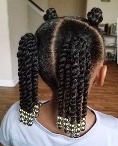 African American Girl Hairstyles, New Natural Hairstyles, Natural Hairstyles For Kids, Girls Natural Hairstyles, Braids With Beads