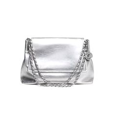 Elegant Flap Satchel With Silver-tone Hardware, Elegant Satchel With Silver-tone Hardware And Flap, Classic Silver Shoulder Bag With Removable Pouch, Classic Silver Shoulder Bag For Daily Use, Classic Silver Tote Shoulder Bag, Classic Silver Bag For Everyday Use, Travel Clutch Shoulder Bag With Silver-tone Hardware, Classic Silver Bag For Daily Use, Classic Silver Travel Bag