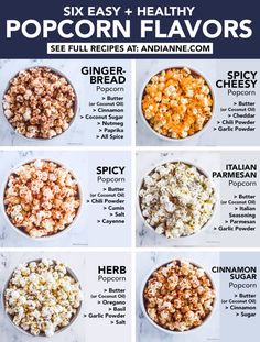 six easy and healthy popcorn flavors