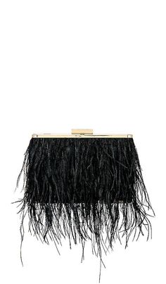 Walk on the wild side with the stunning Estelle Bag, showcasing layers of genuine feathers. This conversation-starting clutch is perfect to wear with jeans or your favorite LBD. Bonus: it's also large enough to store all of your day to night essentials. W18cm x H10cm x D5.5cm Removeable link shoulder chain Feathers on a satin base Fits a large smart phone Includes protective dust bag Designed in Melbourne, Australia Feather Clutch, Black Clutch Bag, Head Pieces, Hey Good Lookin, Black Clutch, Roaring 20s, Shoulder Chain, Ostrich Feathers, Luxury Accessories