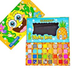 Spongebob Palette, Anastasia Makeup, Makeup Kit For Kids, Movie Makeup, Eye Makeup Palette, Spongebob Birthday