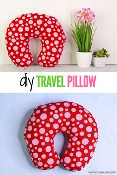 the diy travel pillow is easy to make