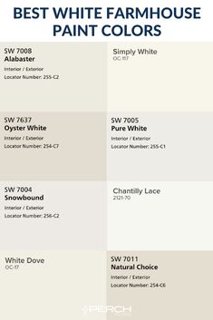 the best white farmhouse house paint colors info for what to put in a color scheme