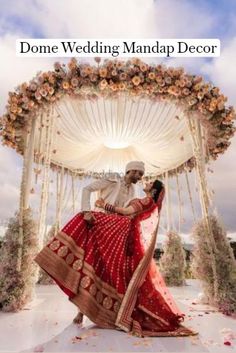 Dome Mandap, Wedding Decorations Outdoor, Mandap Ideas, Indian Wedding Venue, Indian Wedding Decorations Receptions, Wedding Outside