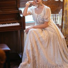 Regency Era Wedding, Regency Wedding Dress, Bridgerton Experience, Wedding Dresses Xl, Regency Ball, Regency Wedding, Regency Gown, Bridgerton Inspired, Regency Era Fashion