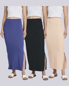 Versatile Office Attire: Elevate your work wardrobe with our women's ribbed pencil skirt midi length, available in classic black, chic brown, and sophisticated navy blue, perfect for professional settings and beyond.Flattering Fit: Designed for comfort and style, this pencil skirt offers a slimming silhouette and tummy control for a confident casual look.Chic and Comfortable: Crafted with soft ribbed knit fabric, this lightweight pencil skirt for women ensures all-day comfort without compromisin Ribbed Pencil Skirt, Ribbed Knit Skirt, Maxi Pencil Skirt, Maxi Design, Long Pencil Skirt, Column Design, High Waisted Maxi Skirt, Knit Pencil Skirt, High Waist Fashion