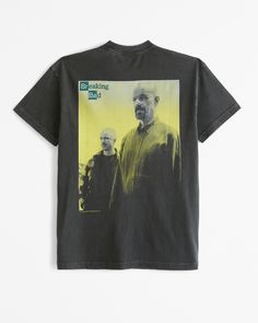 Step into the world of your favorite series with the Abercrombie & Fitch Men's Breaking Bad Graphic Tee. This black tee is not just a piece of clothing but a nod to iconic television.

- Size: XXL
- Color: Black
- Material: 100% Cotton
- Gender: Male
- Features: Short sleeves, relaxed fit, softAF fabric, crew neckline
- Design: Breaking Bad-inspired graphics on the left chest and back

Perfect for casual outings or lounging at home, this tee combines comfort with fan pride. Its softAF cotton mat Male Features, Star Wars Graphic Tees, Star Wars Inspired, Neckline Designs, Men's Tops, Comfy Shorts, Breaking Bad, Mens Graphic Tee, Sleeve Designs