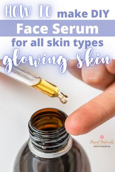 Diy Skin Oil Serum, Diy Face Serum For Oily Skin, Diy Facial Scrub For Dry Skin, Mineral Oil Uses Skin, Diy Serum For Dry Skin, Facial Oils For Dry Skin, Diy Facial Serum Recipes, How To Make A Face Serum, Diy Hair Serum For Dry Hair