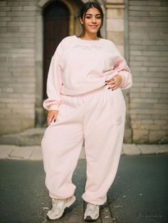 Lasaky - Princess-Inspired Fashion Track Pants for Women Oversized High-waisted Pants For Loungewear, Oversized High-waisted Lounge Pants, Trendy Oversized Loungewear Pants, Oversized Pink Casual Bottoms, Pink Track Pants, Black Flared Trousers, Black Flared Leggings, Black Flare Pants, Growing Up Girl