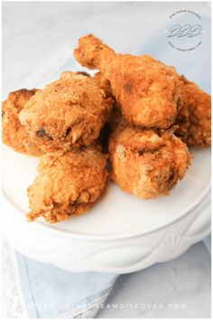 some fried food on a white plate