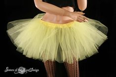 Sunshine Yellow extra poofy tutu skirt Adult -- You Choose Size-- Sisters of the Moon Fitted Tutu Dress For Summer Dance, Spring Costume Party Tutu Dress With Tulle Skirt, Fitted Ballet Tutu Dress For Summer, Ballet Style Tulle Petticoat For Costume Party, Yellow Tutu Dress With Tulle Skirt For Spring, Fitted Tulle Tutu Dress For Dance, Summer Party Petticoat Balletcore Style, Summer Petticoat With Attached Cancan For Dance, Ballet Style Tulle Petticoat For Spring