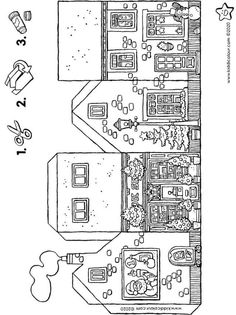 the floor plan for a house with two floors and three rooms, including one bedroom