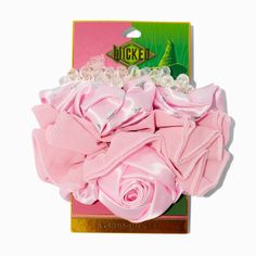 Wicked™ Claire's Exclusive Glinda Hair Scrunchies - 4 Pack Galinda Hair, Glinda Hair, Wicked Accessories, Wicked Merch, Wicked Stuff, Ariana Merch, Light Grey Leggings, Elphaba And Glinda, Claire's Jewelry